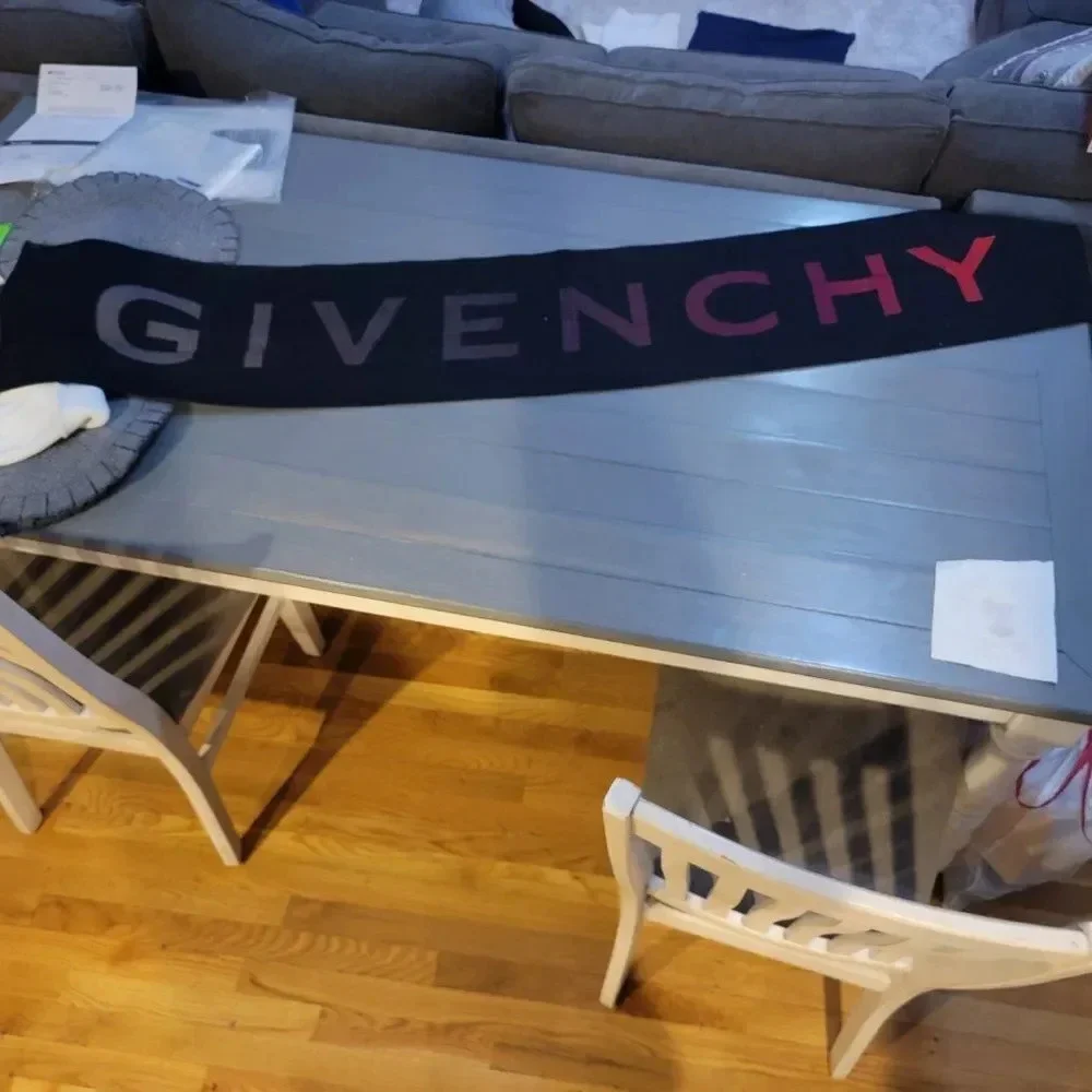 Givenchy Ombre Reversible Logo Wool Virgin Wool & Silk Scarf